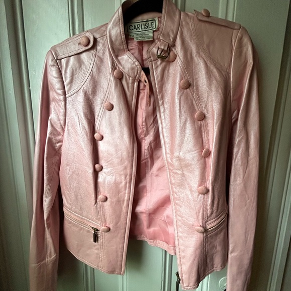 Carlisle Jackets & Blazers - Carlisle leather jacket. Great condition! Baby pink with a little shimmer.